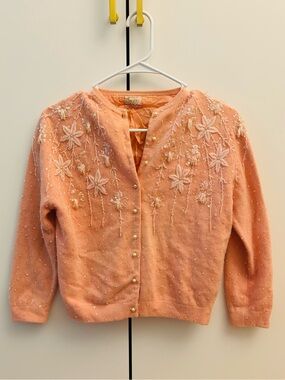 Vintage 1950s Beaded Cardigan